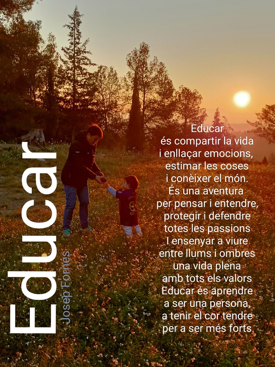 Educar, un poema dedicat a les mestres de <a href="/ebmenlluitabcn/">bressolbcnenlluita</a> 
<a href="/CCOOpublica/">CCOOEducació Pública</a> <a href="/CGTEnsenyament/">CGT Ensenyament 🚩🏴</a> <a href="/FETE_UGT/">UGT Educació</a> <a href="/USTECSTEs/">USTEC•STEs (IAC)</a> <a href="/educaciocat/">Educació</a> <a href="/educadiba/">Educació Diputació</a> <a href="/conselleducacio/">Consell Educació</a> <a href="/CNTEnsenyament/">CNT Ensenyament</a> <a href="/EnsenyamentUSOC/">FEUSOC</a> <a href="/bcn_ajuntament/">Ajuntament de Barcelona</a> <a href="/literaturacat/">Cultura Catalana</a>