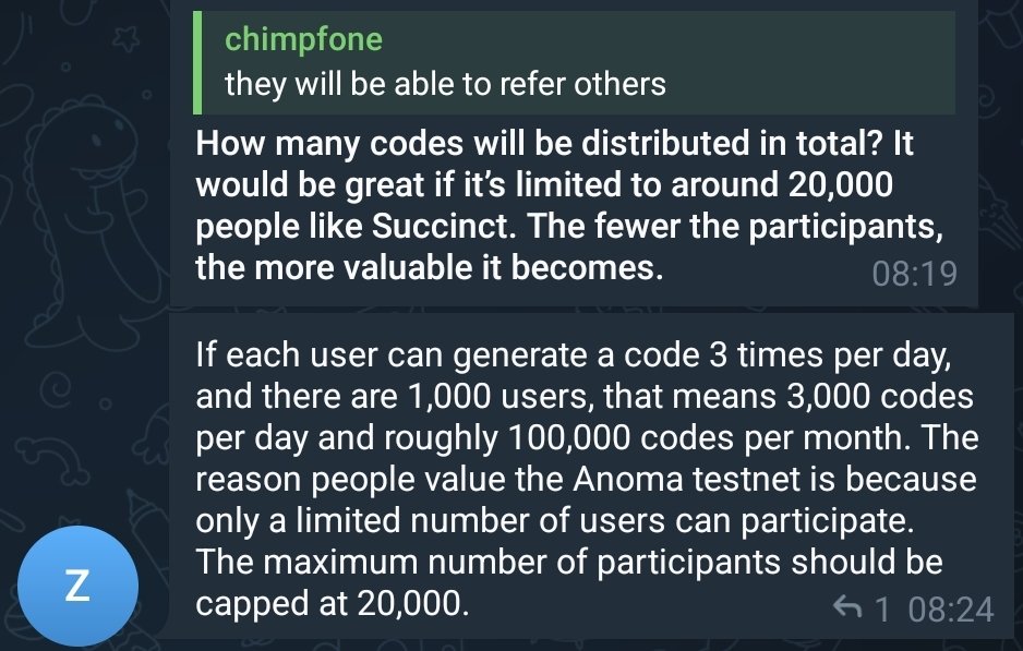 pipsandbills's tweet image. happy weekend, boys and gm!

quick one - a member(s) of the @anoma secret group suggests the testnet to be capped at 20K 

wise or nah? 

remember that succicnt is a zk provider to projects while anoma is an intent-centric protocol both users and devs utilize