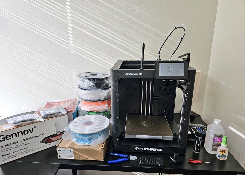 jatinkrmalik's tweet image. why did i think 3d printing would be a cheap and easy hobby lol...video out soon!