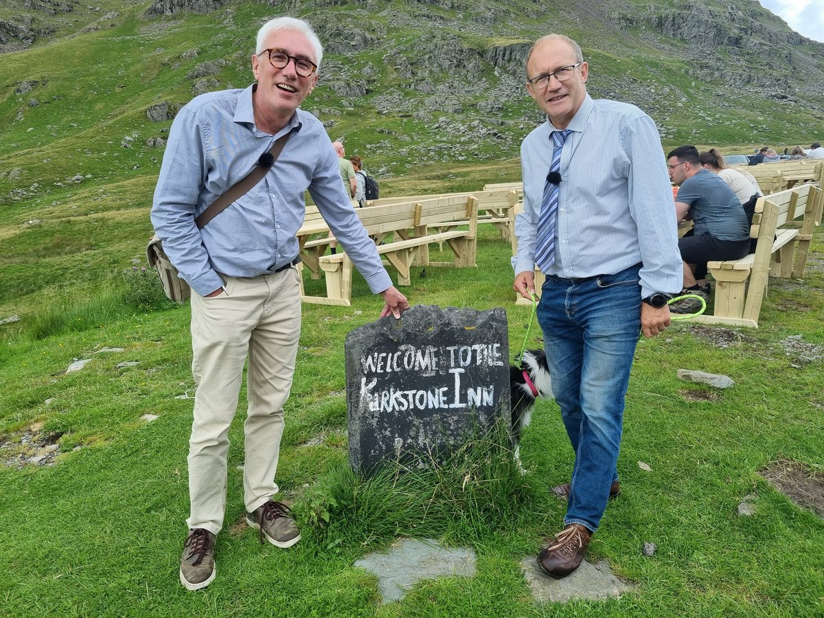 thelonningsguy's tweet image. Me and my little book (The Postal Paths) featured on local TV this week. It was filmed at Ambleside, Cumbria - the postal path of Jean Brennand, which climbs up to the Kirkstone Inn. You can watch it here. itv.com/watch/news/dis…