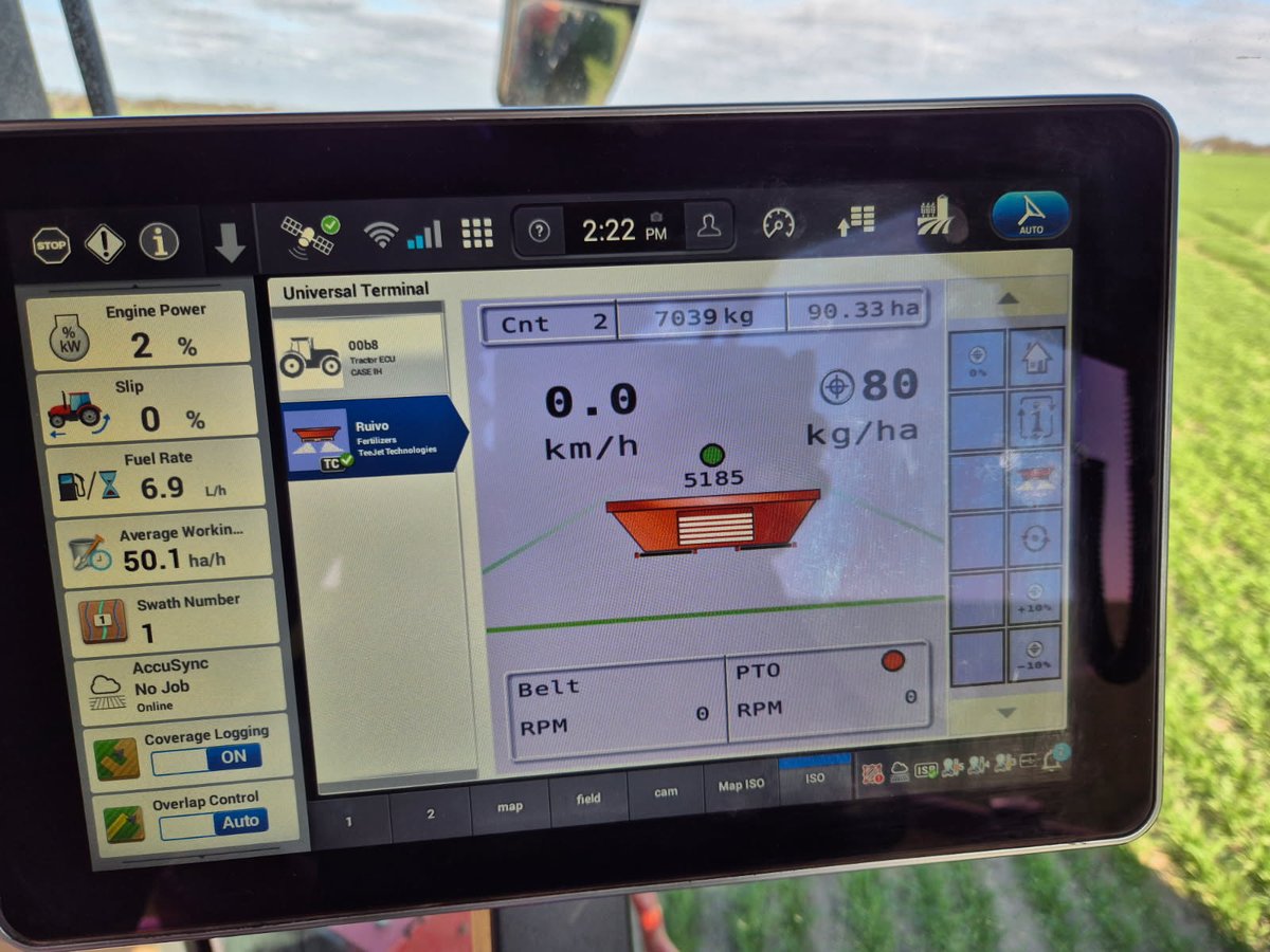 Bredal K85 Spreader Scale Kit. Scales integrated with TeeJet IC38 rate controller. Cat 4 articulating hitch. Recently delivered to Yealering WA. #spreaderscalekit