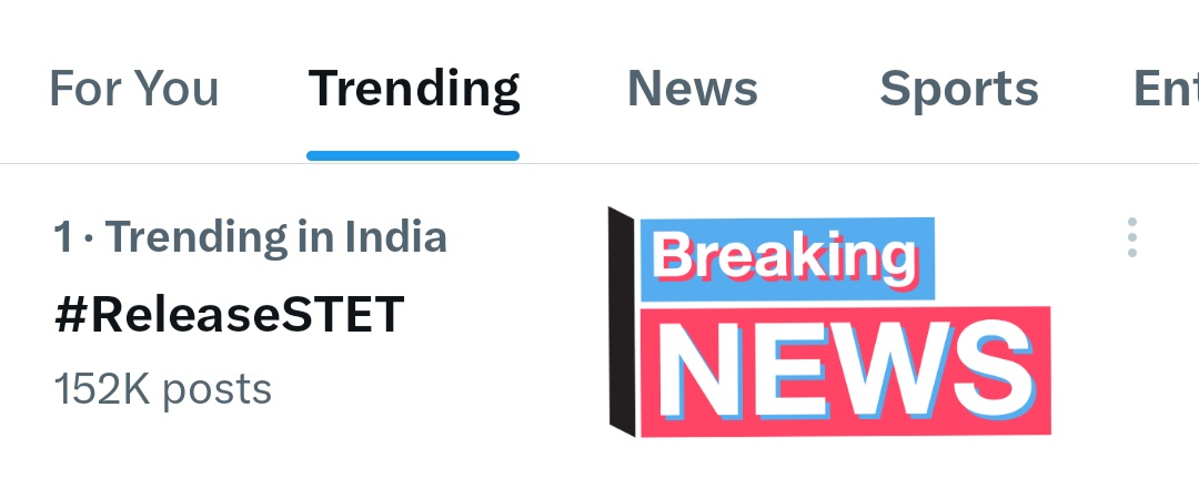 Prem_destroyer's tweet photo. #ReleaseSTET 
पूरे देश में 1 नंबर पर ट्रेंड कर रहा है।
150लाख+ विद्यार्थियों का कहना है STET होना चाहिए और 150k+ विद्यार्थी BTET के लिए आवाज़ उठाएंगे कल 
इसलिए बिहार सरकार से निवेदन है कि TRE 4 से पहले BTET STET और लाइब्रेरियन पद पर STET होना चाहिए। https://t.co/eV9ZrnuwaP