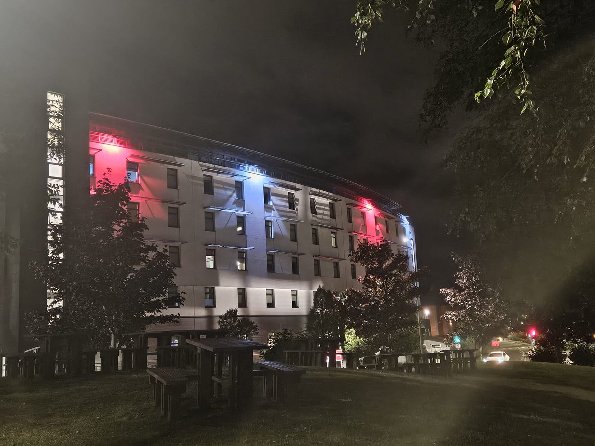 pjmurphy03's tweet photo. @CUH_Cork Lighting up the Campus in support of the Cork Hurling Team for tomorrow's All Ireland Final.
Cork Abu https://t.co/t3tW6UU9P9