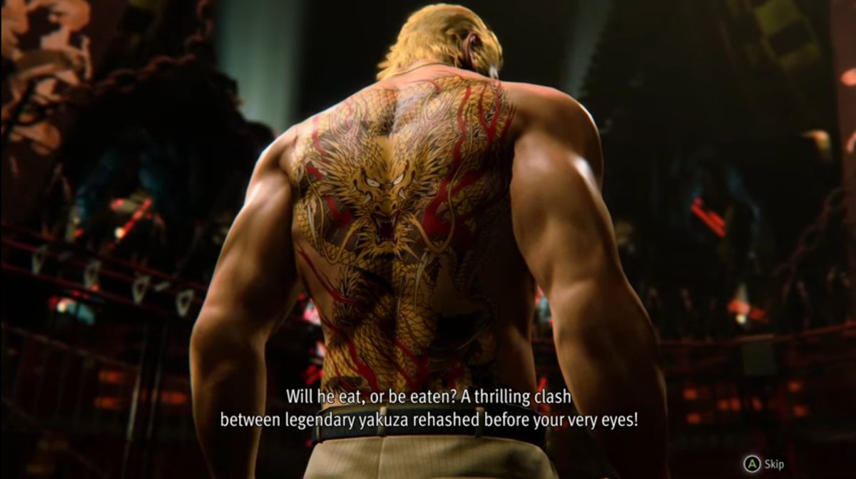 DailyLADChr's tweet image. Ryuji's tattoo is a depiction of Huang Long, the legendary golden dragon that lords over the gods on the four cardinal directions. This represents Ryuji's ambition to rule over all of Japan's criminal underworld, not just Kansai.