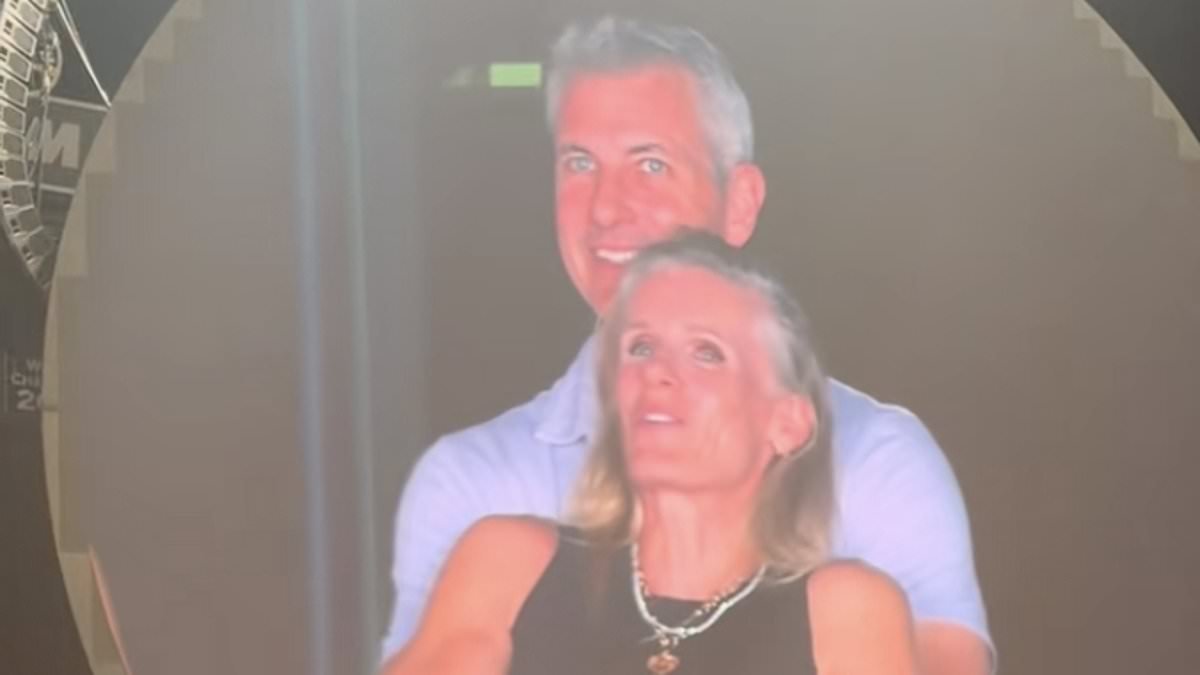 edgecase's tweet photo. A simple Coldplay kiss cam moment went viral when a tech CEO and his HR chief dodged the spotlight-sparking internet buzz and speculation!    https://t.co/YIhEtfVlAM https://t.co/SfmrgUaeXh