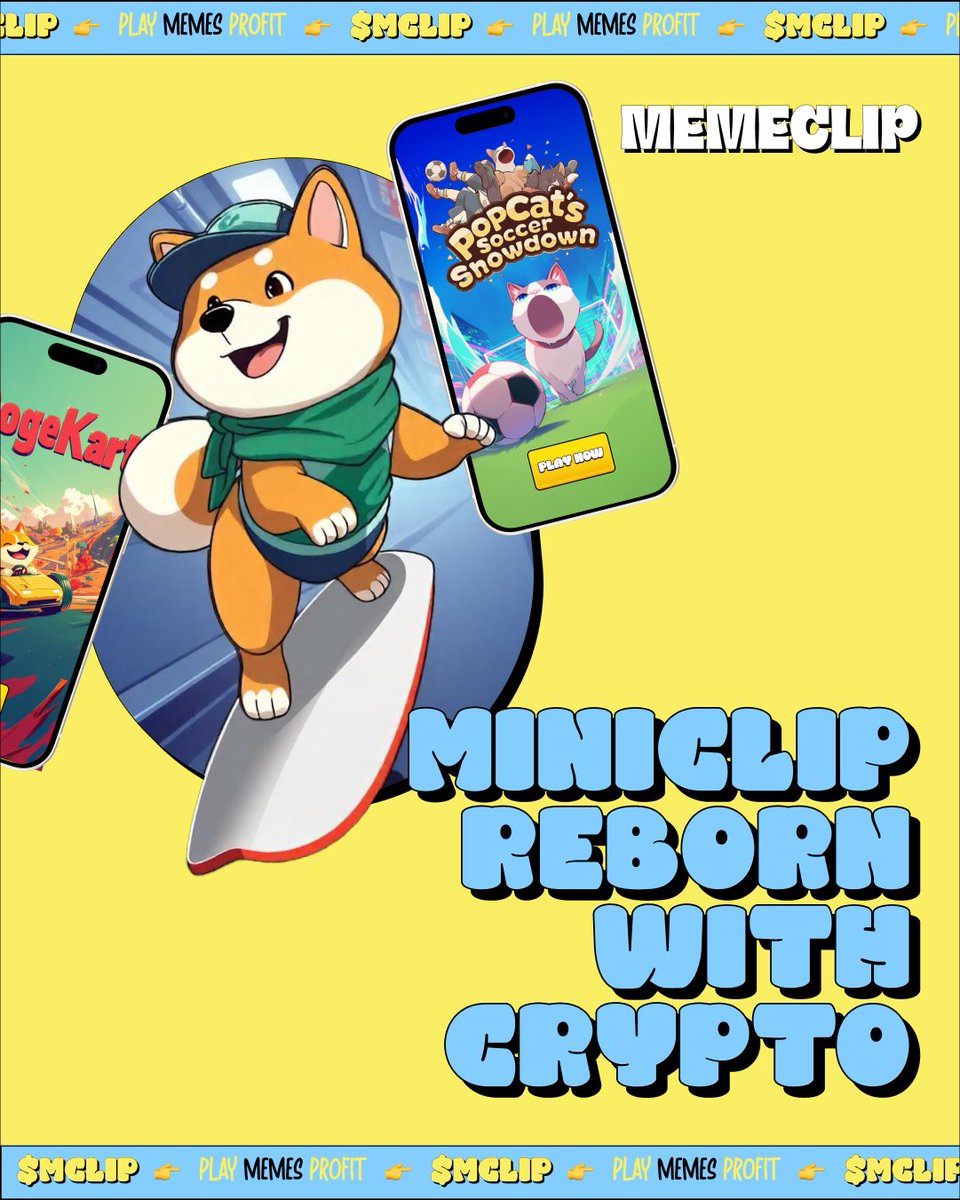 MINICLIP REBORN. ONCHAIN.

Mini-games, memes &amp; madness.

Presale is now LIVE - $MCLIP is your golden ticket to the next crypto arcade.

Hop in or miss out.

🔗 memeclip.io