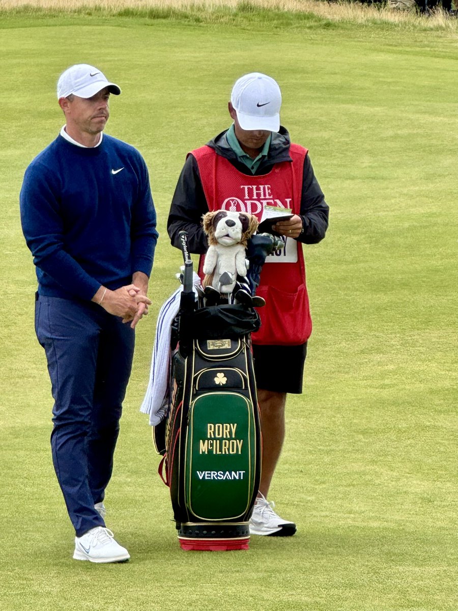 Great to be at #TheOpen on Friday, catching up with old friends and watching some great golf - come on Rory.