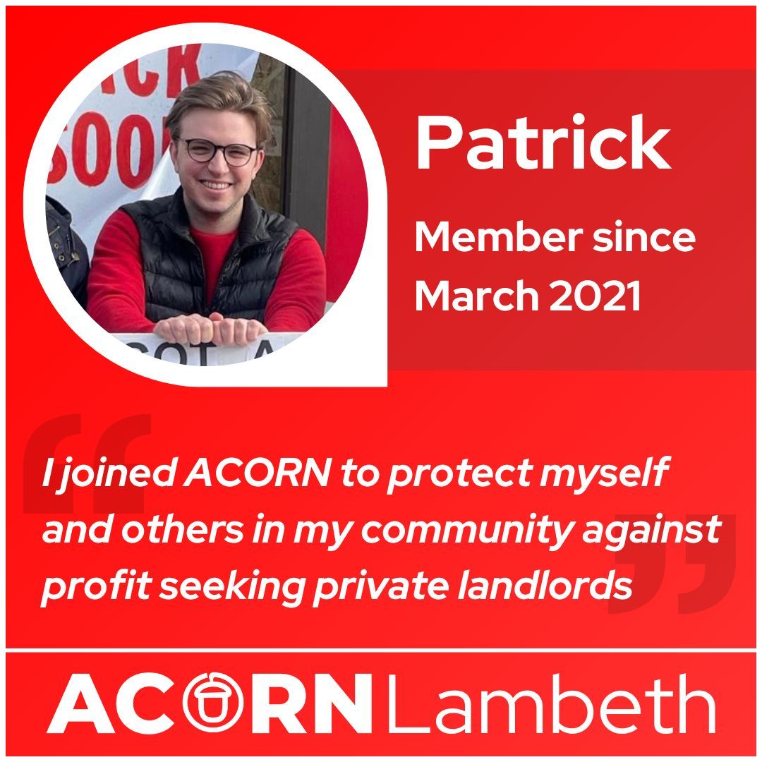 AcornLambeth's tweet image. ACORN are leading the fight for better housing in Lambeth
Join Patrick at ACORN Lambeth
acorntheunion.org.uk/join
Or the link in our bio
#Lambeth #Housing
