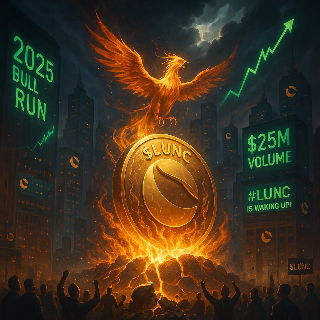 TerraClassic_'s tweet photo. 🚀 #LUNC is waking up — and it’s gearing up to lead the 2025 bull run!

A so-called “dead coin” doesn’t pull $25 million in 24-hour trading volume. The truth? LUNC is alive, active, and gaining serious momentum.

✅ Real volume
✅ A committed community
✅ Continuous development

The #LUNCarmy stayed strong through the toughest times — and now, the comeback is undeniable.

2025 will be the year LUNC shocks the market. Get ready.

#LUNC #CryptoComeback #BullRun2025 #TerraClassic #LUNCrising