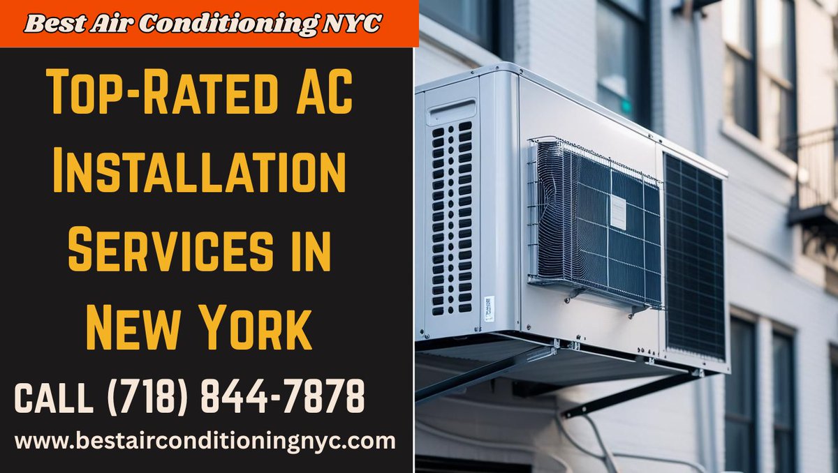 Bestairconditio's tweet photo. Top-Rated AC Installation Services in New York | Contact Us (718) 844-7878, Visit Now https://t.co/GIxKeUiry9 #hvac #plumbing #airconditioning #cooling #hvaclife #plumber #heatingandcooling #hvacservice #furnace #ac #hvactechnician #boiler #hvactech #plumbinglife #heatingengineer https://t.co/dLRS52jsQY