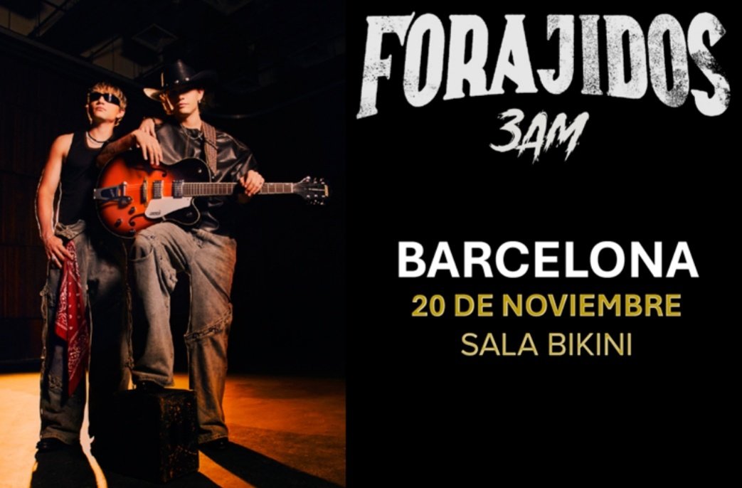 chamitxspain3AM's tweet photo. ℹ️ YA A LA VENTA las entradas para Barcelona del FORAJIDOS TOUR de 3AM

📅 Jueves 20/11
📍Sala Bikini, Barcelona
🕣 20:30h 
    – Apertura de puertas 19:30h 

🔗 No os quedéis sin la vuestra 🤠 https://t.co/2Jvivi5CrE