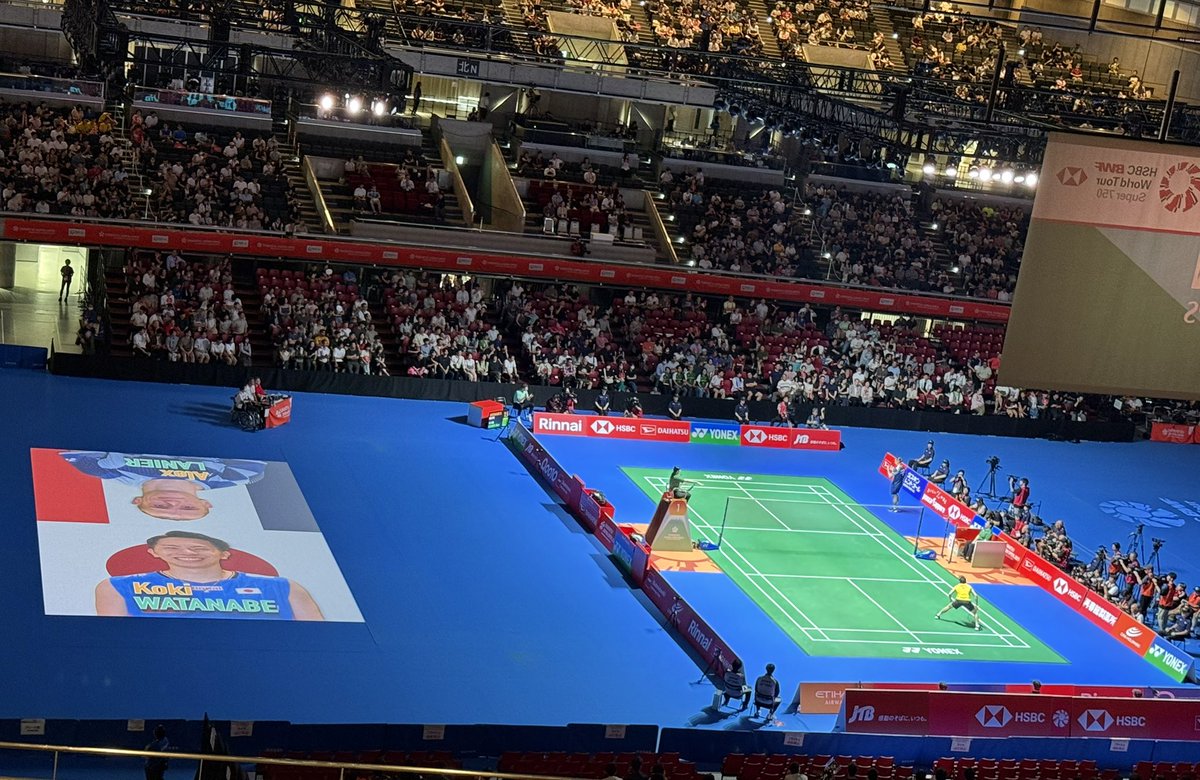 【ダイハツジャパンオープン2025】

男子シングルス準決勝

渡邉航貴 0-2 AlexLANIER(フランス)

応援ありがとうございました。

#BIPROGY
#BIPROGYバドミントンチーム
#バドミントン
#DJO2025
#渡邉航貴