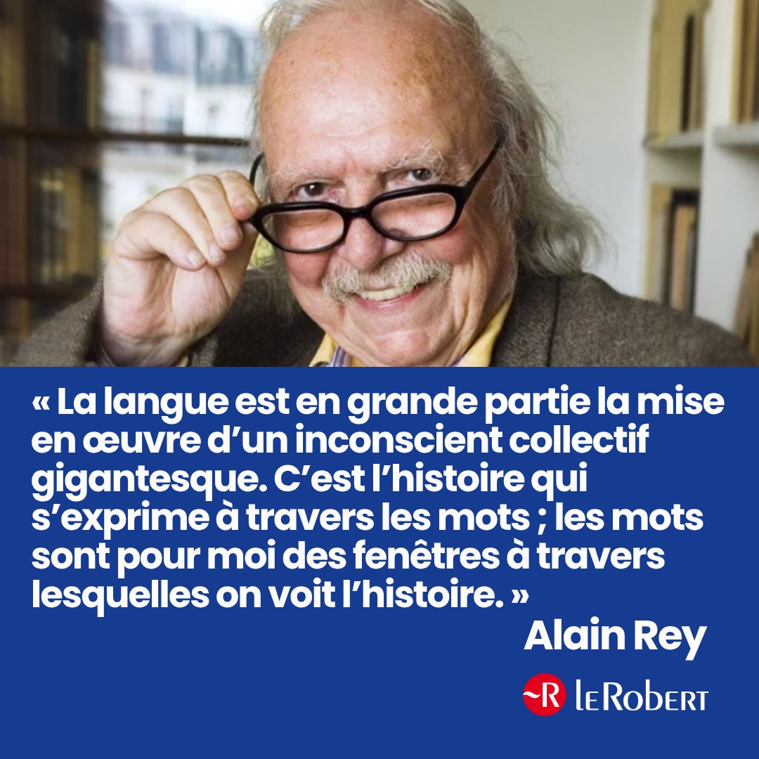 LeRobert_com's tweet image. 📖 La citation du jour 📖

🗣️« La langue est en grande partie la mise en œuvre d’un inconscient collectif gigantesque. [...] »

🖋️Alain Rey, La Grande Librairie, le 6 novembre 2019