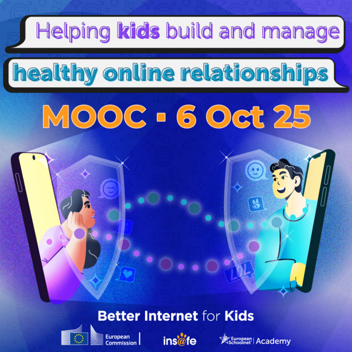 safeinternetday's tweet image. 🚨 New #BIKMOOC: Helping kids build and manage healthy online relationships
📅 Start: 6 Oct 2025 | 💻 100% free &amp;amp; online
🎓 For teachers &amp;amp; educators
🧠 Learn to guide kids in digital friendships, handle risks &amp;amp; teach empathy.

 Enroll now: kont.ly/4c25b88c !