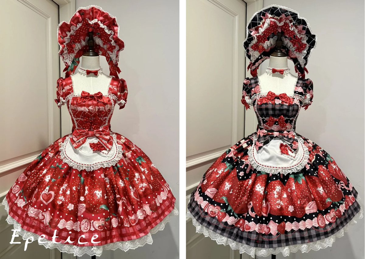 Strawberry Cream シリーズ【Dream Lolita】 🍓いちごのスイートドレス