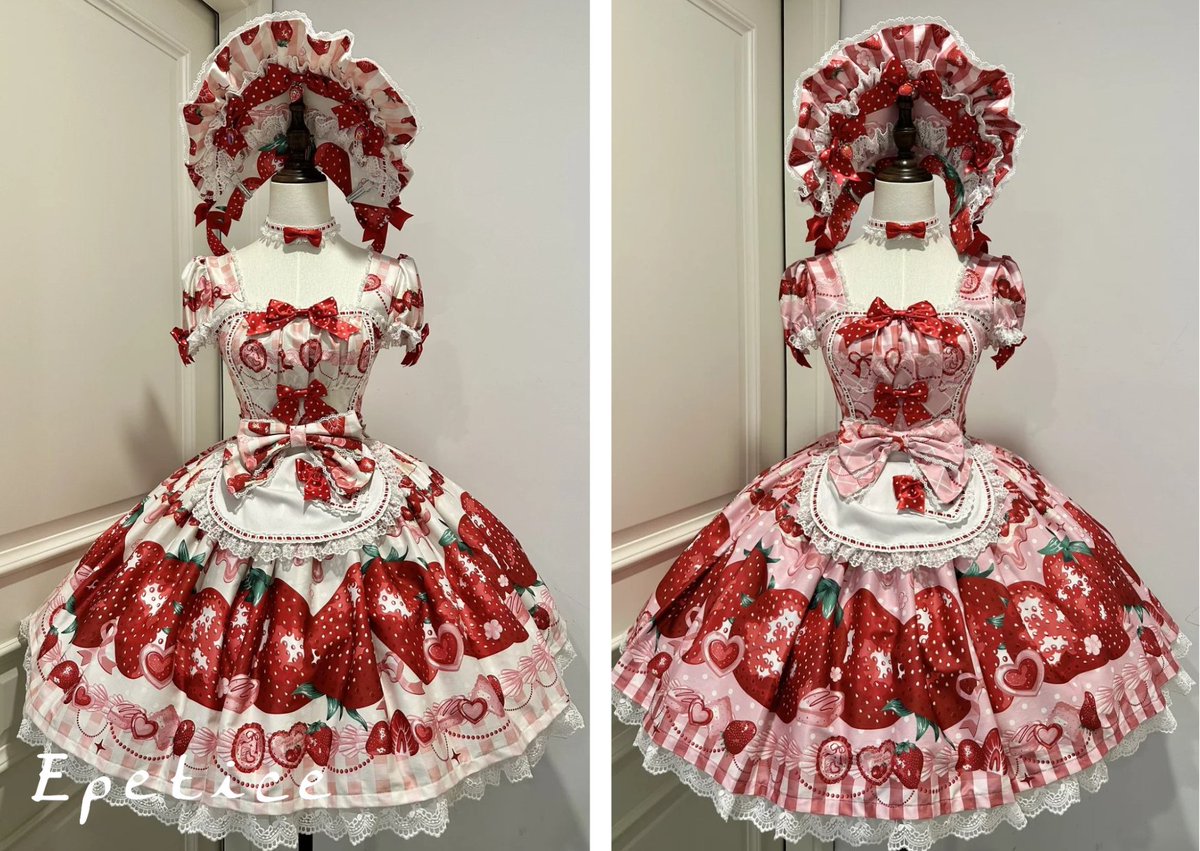Strawberry Cream シリーズ【Dream Lolita】 🍓いちごのスイートドレス