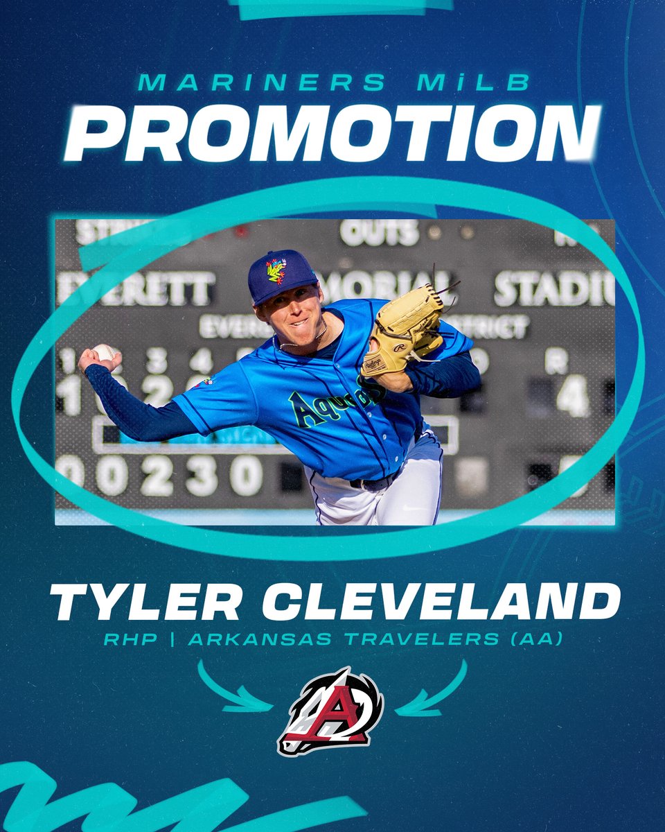 MsPlayerDev's tweet image. We have a few promotions down on the farm!
🔹 RHP Tyler Cleveland: @EverettAquaSox ➡️ @ARTravs
🔹 RHP José Geraldo: @ModestoNuts ➡️ @EverettAquaSox