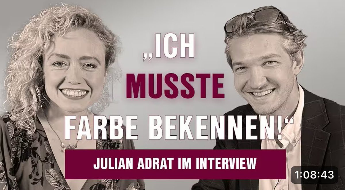 JulianAdrat's tweet image. Wie ich zur AfD fand, Shakera kennenlernte und was ich über Berlins Kunstbetrieb denke – DANKE an Ulrike Stockmann für dieses spannende Gespräch. Es war mir ein echtes Vergnügen!
youtu.be/EyMCIUcduoE?fe…