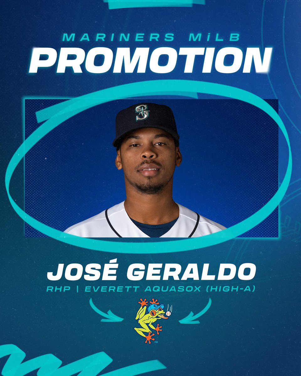 MsPlayerDev's tweet image. We have a few promotions down on the farm!
🔹 RHP Tyler Cleveland: @EverettAquaSox ➡️ @ARTravs
🔹 RHP José Geraldo: @ModestoNuts ➡️ @EverettAquaSox