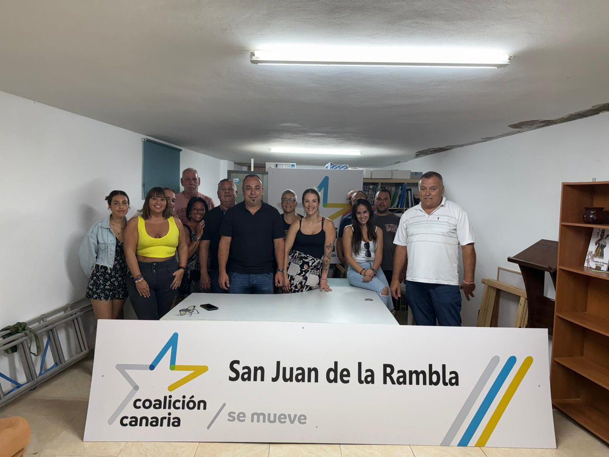 🏴󠁧󠁢󠁳󠁣󠁴󠁿Jonay Méndez Vargas es reelegido como secretario general local de Coalición Canaria de San Juan de la Rambla

✅La secretaria de Organización será María Gracias Díaz en un nuevo equipo nacionalista del que también forma parte el alcalde Juan Ramos

¡Muchas felicidades!