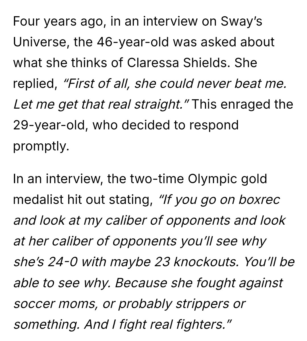 St_Louisra's tweet image. For all you new fans @Claressashields and laila had beef for years and called each other out years ago so stop asking why does she wanna fight a 47 year old #RiyadhSeason