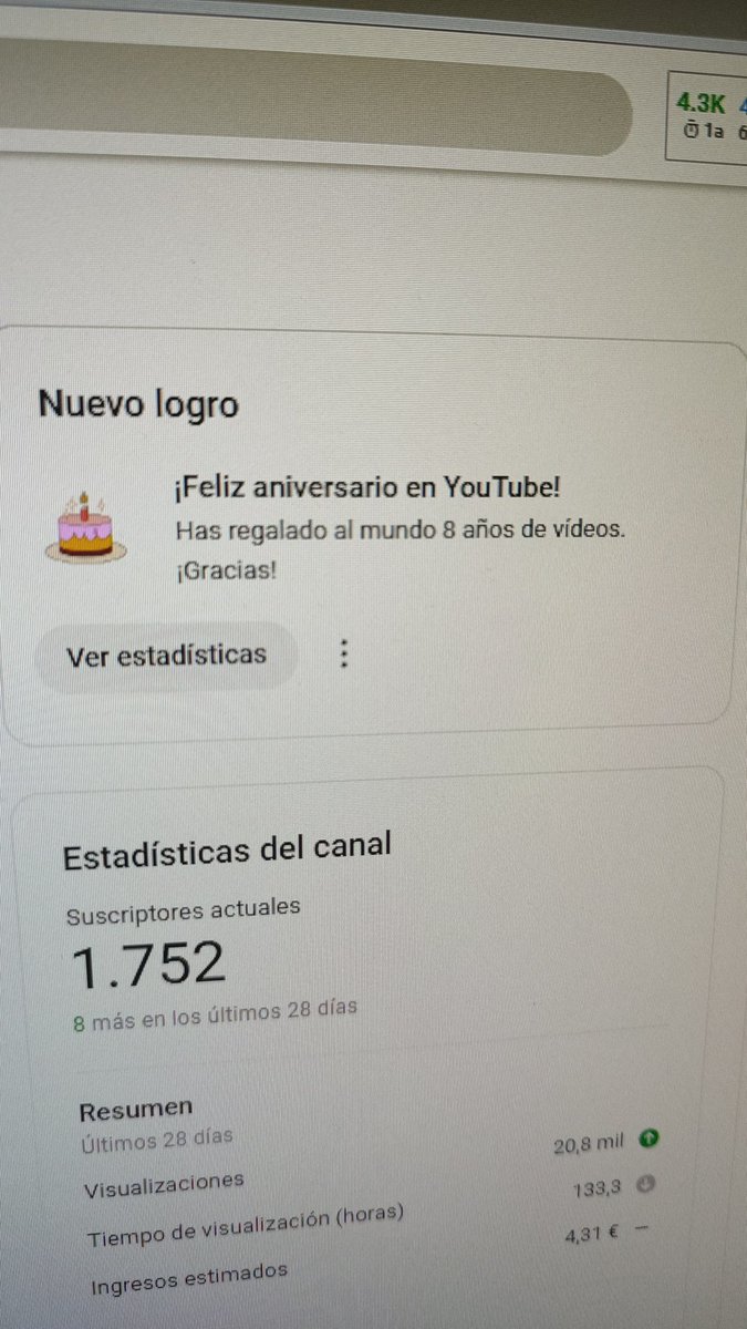 8 añitos ya desde que abrimos el canal 🥹