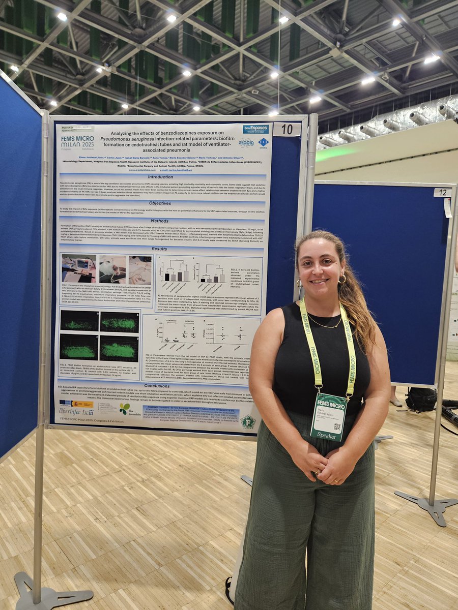 arpbigidisba's tweet photo. La pasada semana nuestra compañera @EscobarSalom ha participado en el congreso #FEMSmicro2025 que ha tenido lugar en Milán, Italia.

Last week, our labmate @EscobarSalom has participated in #FEMSmicro2025 congress in Milan, Italy. https://t.co/E0sPI0gxP2