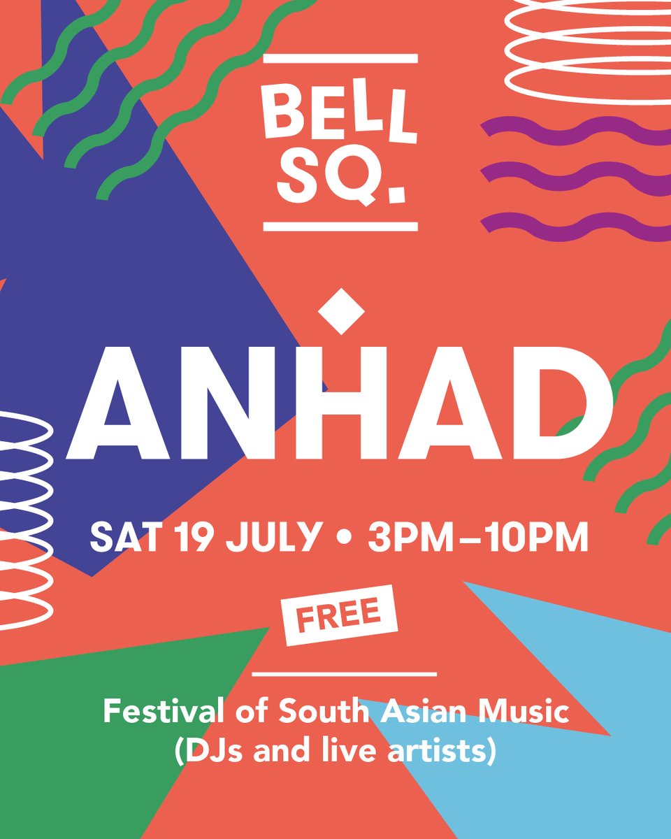 Get your fix of south Asian music today at Bell
Square London. From 3pm to 10pm.

15:00 - 16:00 Ishika (DJ)
16:00 - 16:40 Aniwa
17:00 - 17:40 Larimae (DJ)
18:00 - 18:40 Niki Kini
19:00 - 19:45 Zenel
20:00 - 21:00 Shana G (DJ)
21:00 - 22:00 Mera Bhai (DJ)

bellsquarelondon.com/whats-on