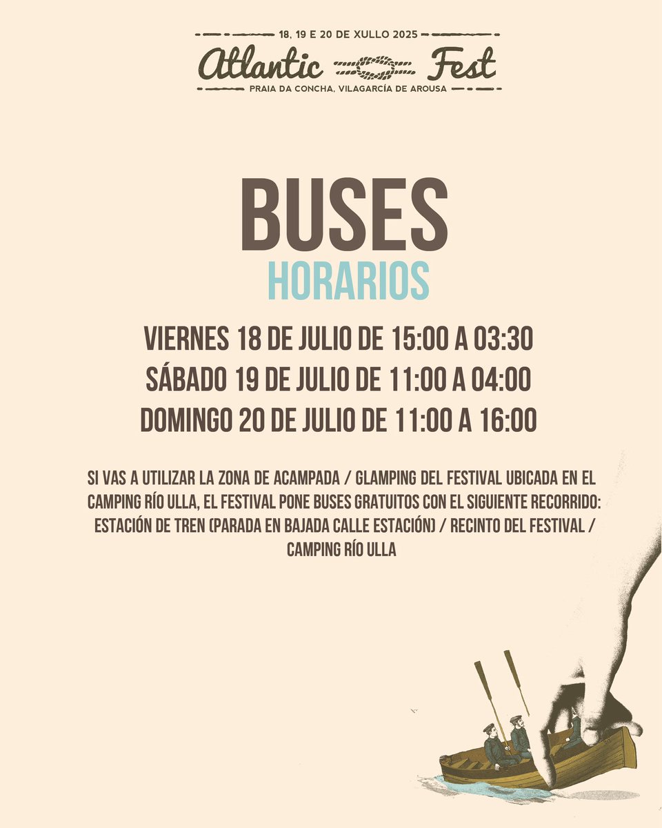 Atlantic Fest (@atlantic_fest) on Twitter photo Deixámosvos os horarios dos concertos de hoxe e das actividades infantís.
Os dejamos los horarios de los conciertos de hoy y las actividades infantiles.
<a href="/Turgalicia/">Turismo de Galicia</a>
<a href="/camino_xacobeo/">Camino Xacobeo</a>
<a href="/GaliciaCalidade/">Galicia Calidade</a>
<a href="/VibraMahou/">Vibra Mahou</a>
#concertosdoxacobeo Deixámosvos os horarios dos concertos de hoxe e das actividades infantís.
Os dejamos los horarios de los conciertos de hoy y las actividades infantiles.
<a href="/Turgalicia/">Turismo de Galicia</a>
<a href="/camino_xacobeo/">Camino Xacobeo</a>
<a href="/GaliciaCalidade/">Galicia Calidade</a>
<a href="/VibraMahou/">Vibra Mahou</a>
#concertosdoxacobeo