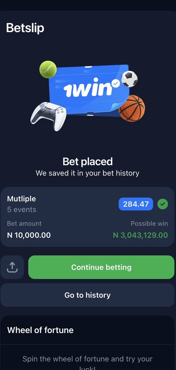 5/5 THAT MUST BOOM

PLAY ON 1WIN

GAME LINK:1win.ng/betting?shareb…

REGISTER HERE: 1win.ng/?open=register…