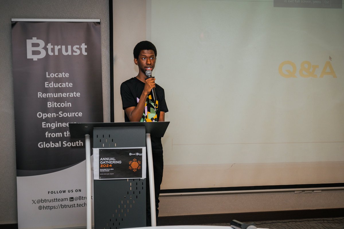 He’s not just funding tools — he’s growing builders.

He leads @btrustbuilders hackathons, mentors devs, and shows how the Global South can leapfrog broken systems with Bitcoin.

Africa isn’t just a use case.

It’s the next dev hub.