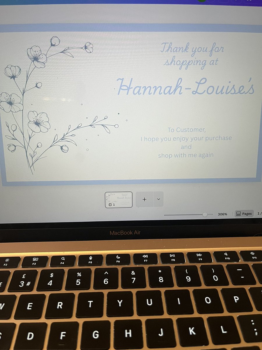My new Etsy shop project- thank you for purchasing cards. Lets see how it goes hannahlouisesstore.etsy.com #etsyselleruk #fypage #smallbusiness #thankyouforpurchasing🤗