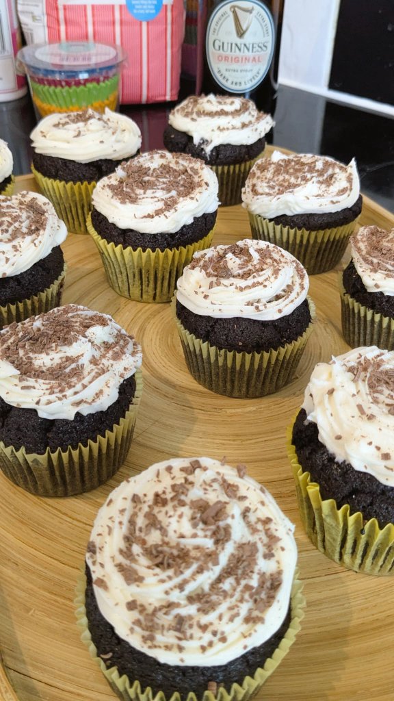 dyerAndie's tweet image. Saturday. Raining. Baked some Guinness &amp;amp; Chocolate muffins.