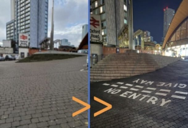 Alex Hornby (@alexhornbyrail) on Twitter photo Weโre investing in stations to make a real difference. At Oxford Road, we are repainting, deep cleaning, improving signage and info displays and more, as well as adding new artwork on the entranceway alongside <a href="/networkrail/">Network Rail</a>. Customer satisfaction is rising, up +5%pts since 2024. Weโre investing in stations to make a real difference. At Oxford Road, we are repainting, deep cleaning, improving signage and info displays and more, as well as adding new artwork on the entranceway alongside <a href="/networkrail/">Network Rail</a>. Customer satisfaction is rising, up +5%pts since 2024.