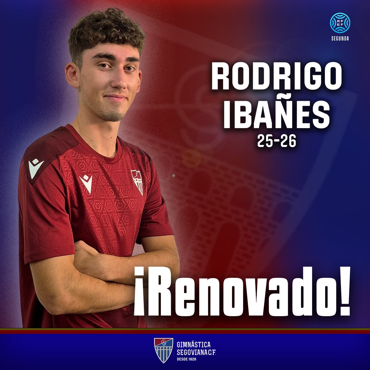 lagimnastica's tweet photo. 👍🏻Rodri Ibañes se incorpora a la primera plantilla del club, tras finalizar su etapa juvenil durante tres temporadas en la Sego. El pasado curso ya estuvo en dinámica del primer equipo, dejando muestras de su calidad.
👏🏻 ¡Mucha suerte Rodri!
#AúpaSego🔴🔵 https://t.co/ROXRrmSRrW
