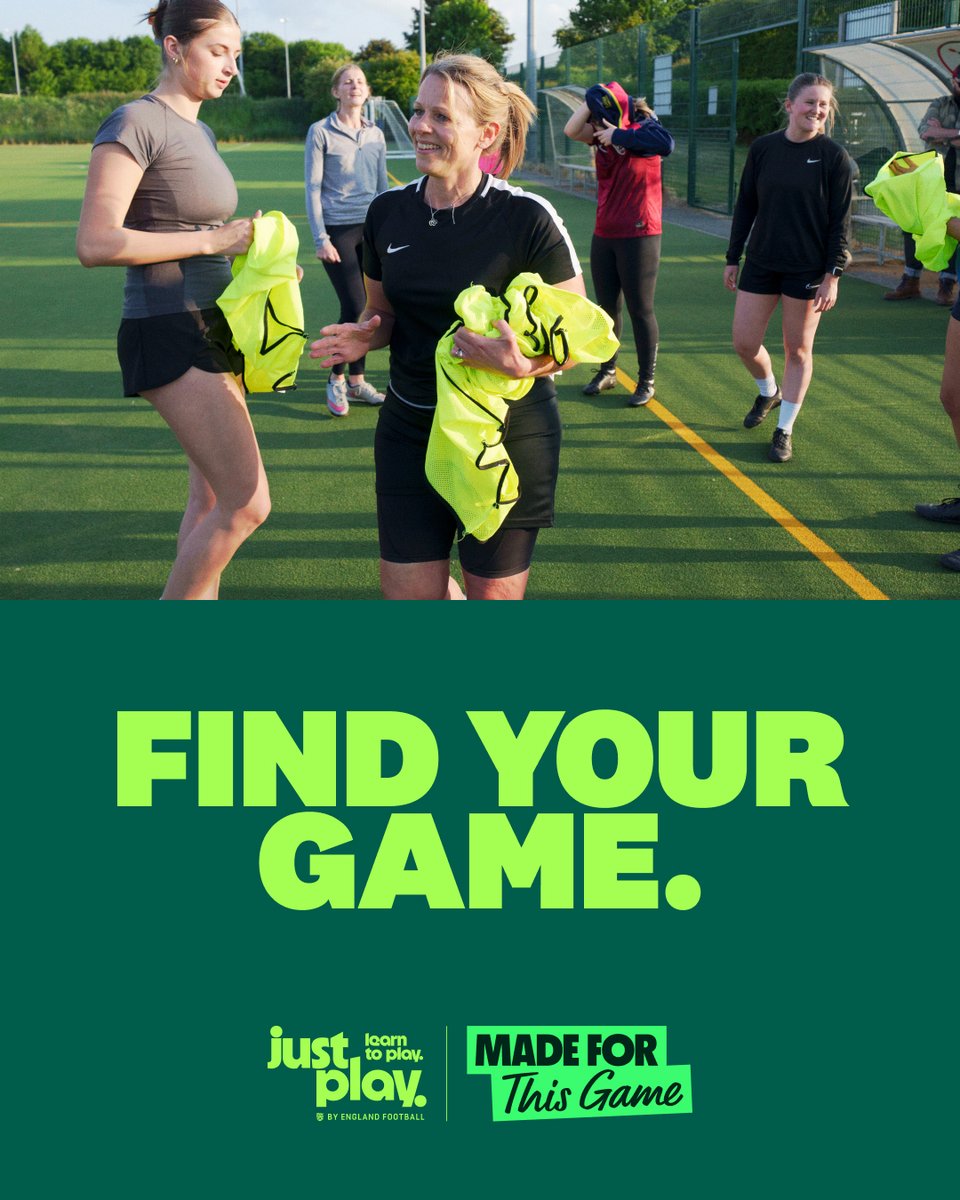 KentFA's tweet image. Run Learn to Play sessions⚽️
Women and girls who've never had a chance to learn to play will love these Learn to Play sessions.
Welcome more players to your club with this new way to play!👇
englandfootball.com/play/adult-foo…