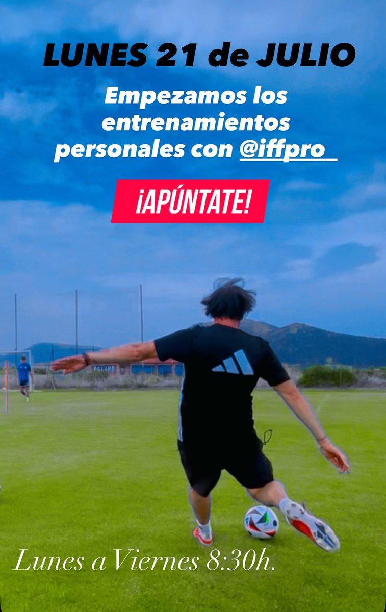 🏟️ Tres Cantos 
✅ <a href="/iffpro_21/">Academia IFF Pro 21</a> 
🗓️ Lunes 21 de Julio
🏃🏻<a href="/trenerlobo/">Miguel Angel Martinez (Lobo)</a> <a href="/MAMarin_14/">Miguel Angel Marin</a>