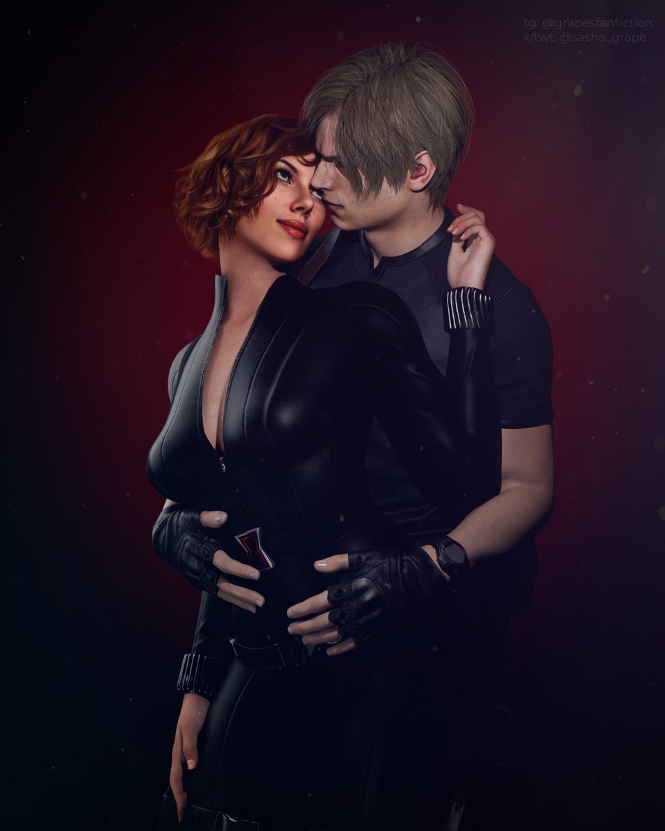 sasha_grape_'s tweet image. A gift for my favorite beta 💋
Fanart for her fanfic "Intertwined Fates" (RU): ficbook.net/readfic/01929a…
#ResidentEvil #Marvel #LeonKennedy #BlackWidow #3dart #3d #crossover