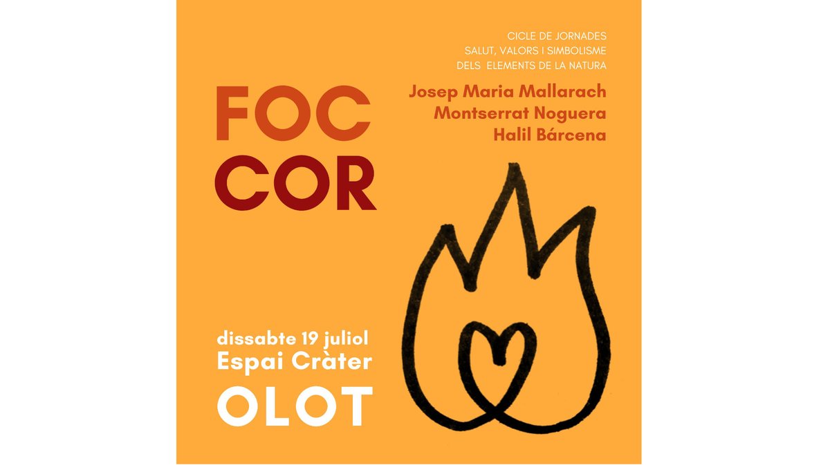 Josep Maria Mallarach (@jm_mallarach) on Twitter photo ✳️Si sou a Olot o rodalia i us ve de grat, aquesta tarda fem un nou acte del cicle Simbolisme dels Elements de la Natura: salut i simbolisme. Dedicat al símbol del FOC & COR. A <a href="/espai_crater/">Espai Cràter</a> i al volcà del Montsacopa a les 5 de la tarda ⏩ olotcultura.cat/agenda/acte/jo… ✳️Si sou a Olot o rodalia i us ve de grat, aquesta tarda fem un nou acte del cicle Simbolisme dels Elements de la Natura: salut i simbolisme. Dedicat al símbol del FOC & COR. A <a href="/espai_crater/">Espai Cràter</a> i al volcà del Montsacopa a les 5 de la tarda ⏩ olotcultura.cat/agenda/acte/jo…