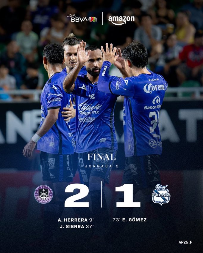 🇲🇽 | Mazatlan, evinde konuk ettiği Puebla'yı 2-1 yendi.

#LigaBBVAMX