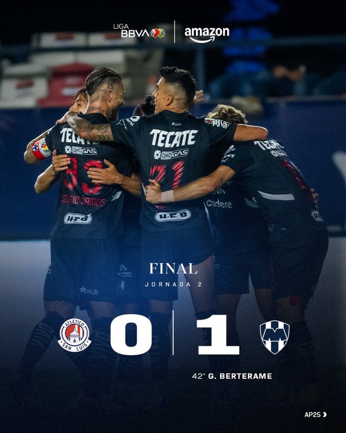 🇲🇽 | Monterrey, deplasmanda San Luis'i tek golle geçti. 0-1.

#LigaBBVAMX