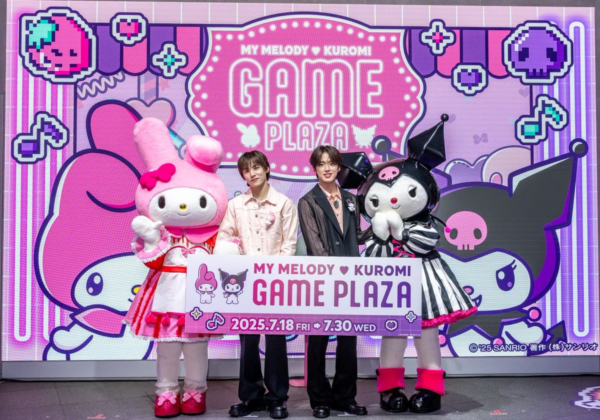ciao_manga's tweet image. /
#マイメロディ と #クロミ と一緒に楽しく遊ぼ🩷🖤
\
『MY MELODY ♡KUROMI GAME PLAZA』がSHIBUYA TSUTAYAに誕生! マイメロディとクロミと一緒に、#JO1 の #川西拓実 さんと #河野純喜 さんが登場したプレス発表会をレポートしたよ✨✨💕︎
@Melody_Mariland @kuromi_project
@official_jo1…