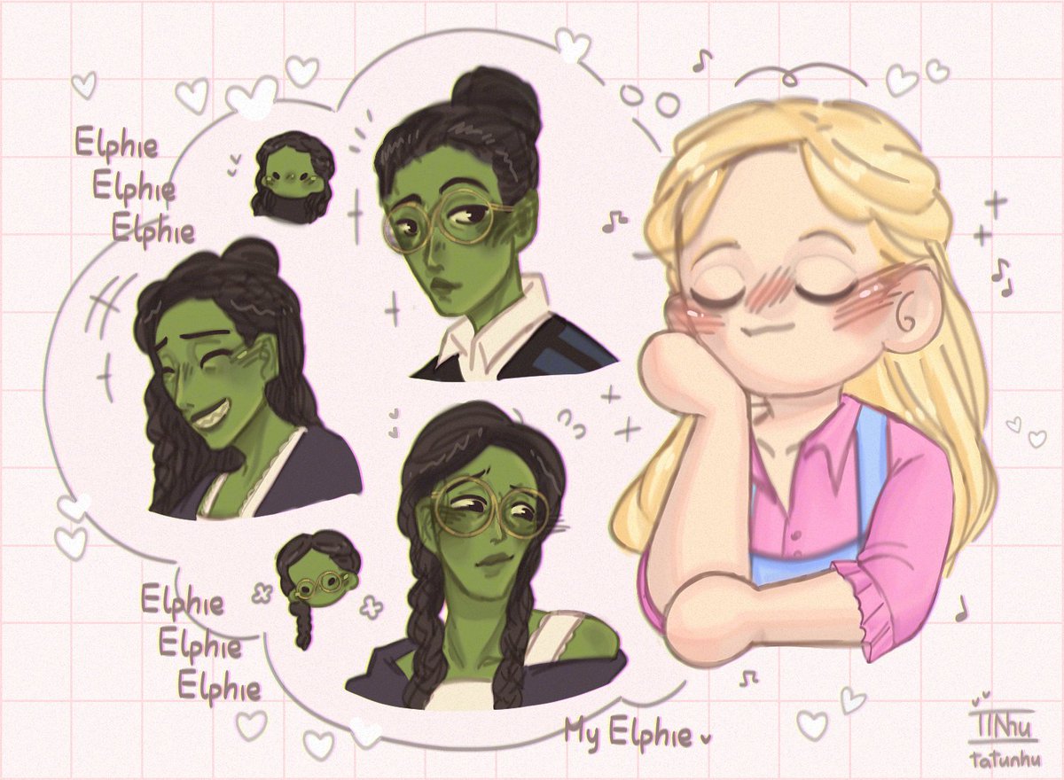 Glinda's thought process: Elphie, Elphie, Elphie.

#Wicked #Gelphie #ElphabaThropp #GlindaUpland #GalindaUpland