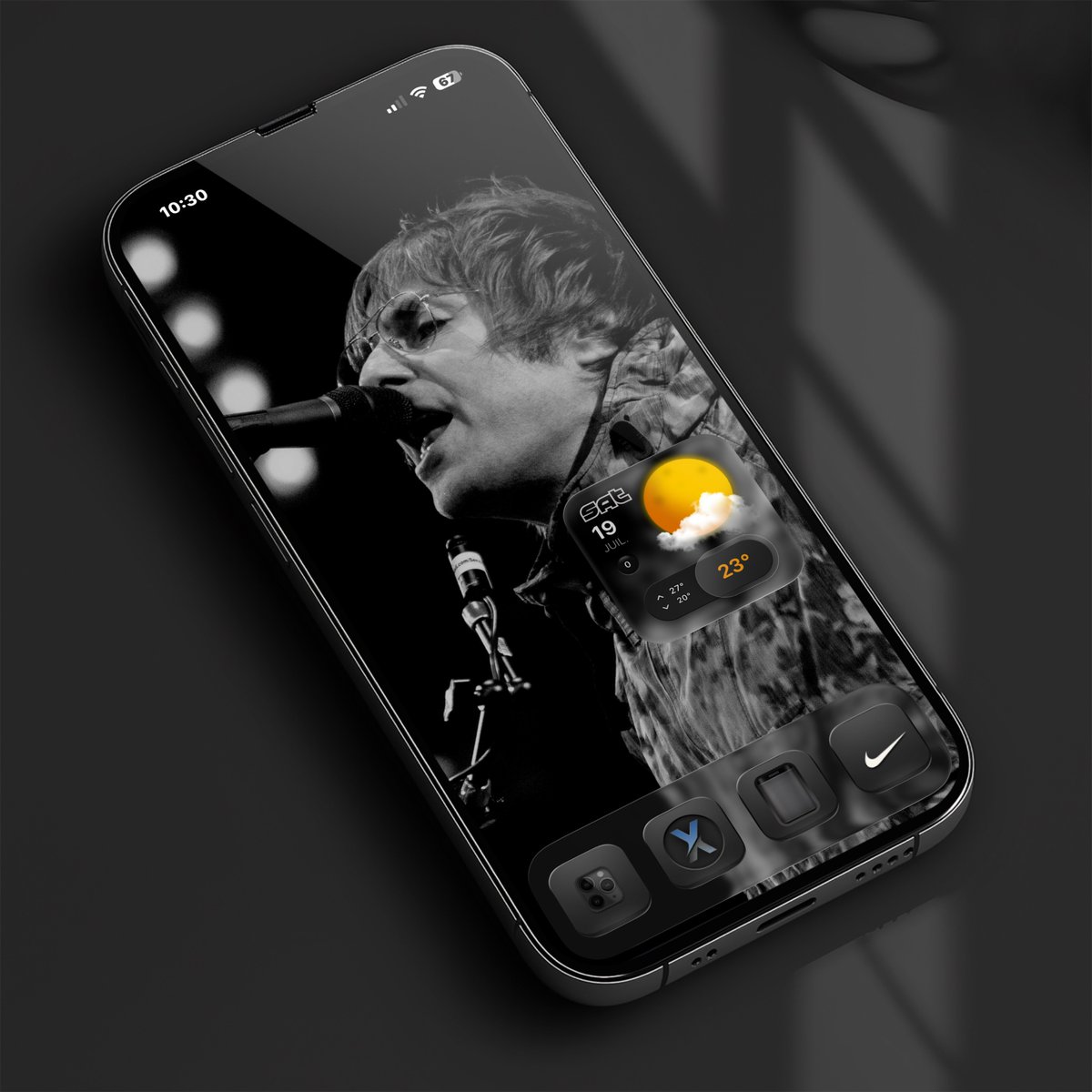 TeboulDavid1's tweet image. My Saturday iOS26 setup ♥️ while listening to b-sides album ‘the masterplan’ from #Oasis