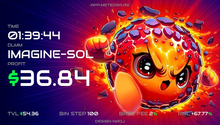TheSolchief's tweet image. Long time no PNL post.

$IMAGINE
Gmet
#DLMM #meteora