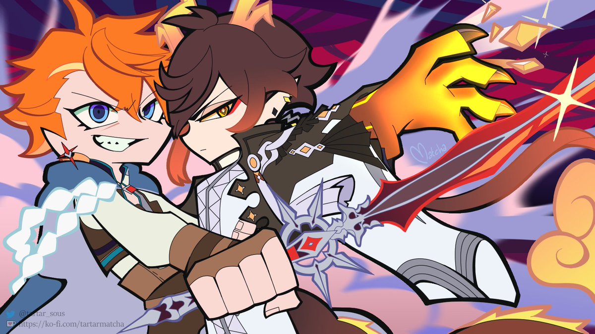 together, sword in hand.
#tartali #タル鍾 #ttl102025
~🍵