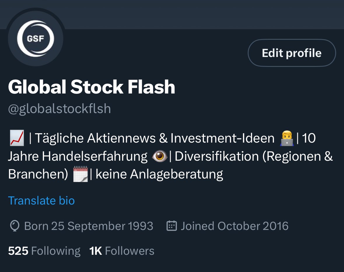 globalstockflsh's tweet image. Neuer Meilenstein!🎉
Die ersten 1’000 Follower geknackt!
Vielen Dank für eure Unterstützung, Likes, Kommentare und Abos! 🤝
Freue mich darauf, weiteren spannende Insights und Investment Ideen mit euch zu teilen.
