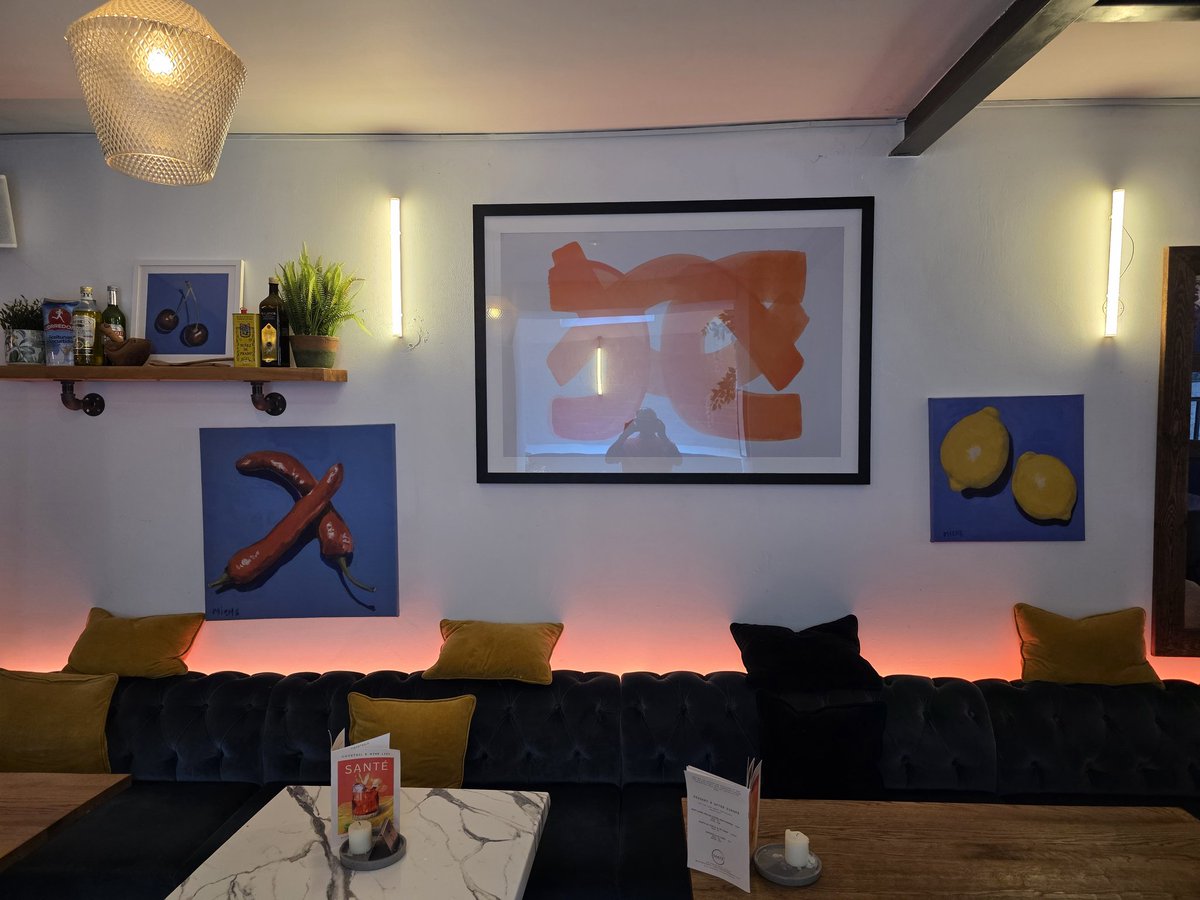 When you see nimbu mirchi hanging on the wall in a cafe in Manchester...