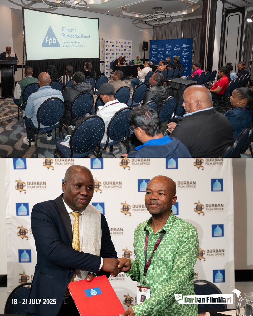 Durban FilmMart SA (@durbanfilmmart) on Twitter photo Monumental day for eThekwini film & TV! A 3-year partnership with <a href="/eThekwiniM/">eThekwini Municipality</a> (Durban Film Office), CIPC, FPB, and KCAP is set to ignite growth & innovation for our local filmmakers! Monumental day for eThekwini film & TV! A 3-year partnership with <a href="/eThekwiniM/">eThekwini Municipality</a> (Durban Film Office), CIPC, FPB, and KCAP is set to ignite growth & innovation for our local filmmakers!