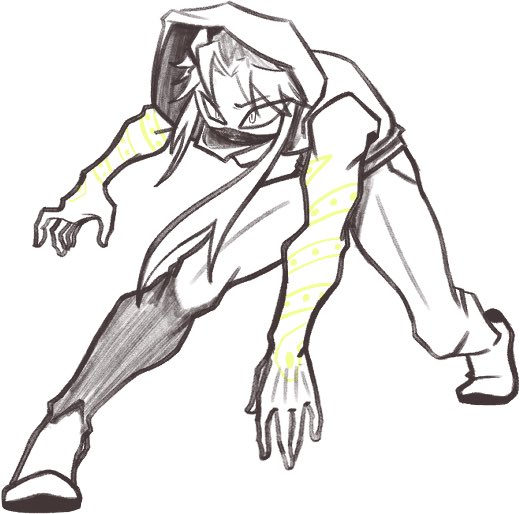 Small doodle of my Oc, Yunji